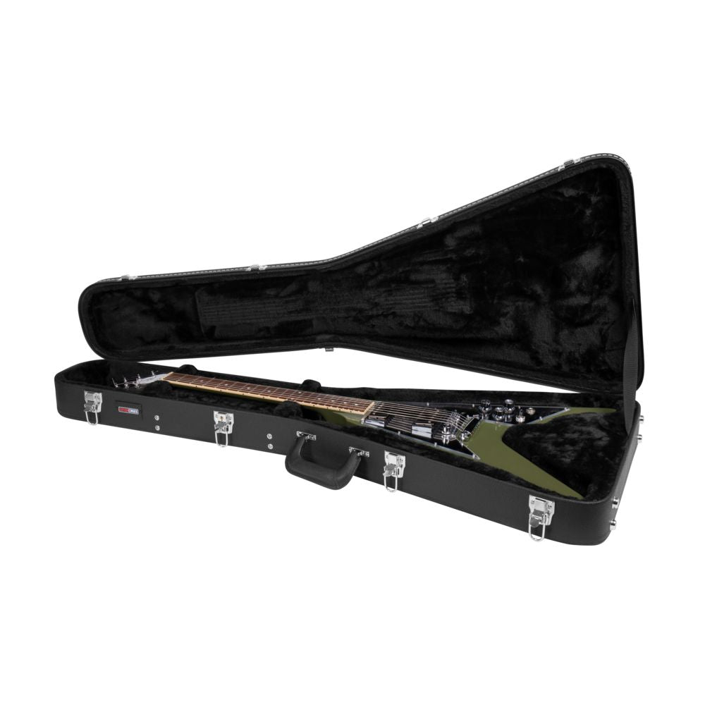 Gator Deluxe Wood Case For Flying V Guitar